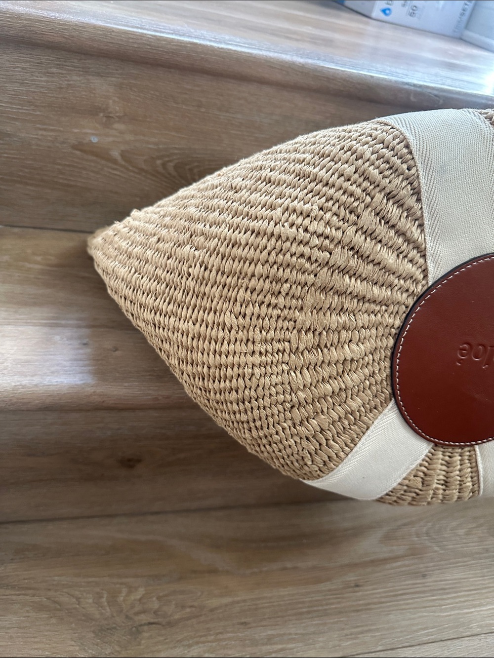 Authentic Chloe x Mifuko Woody Large raffia tote - Picture 9 of 16